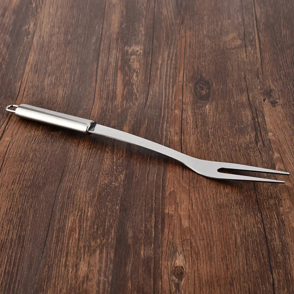 Stainless Steel Meat Fork Bbq Grill Barbecue Forks Accessories Cooking Kitchen Tools