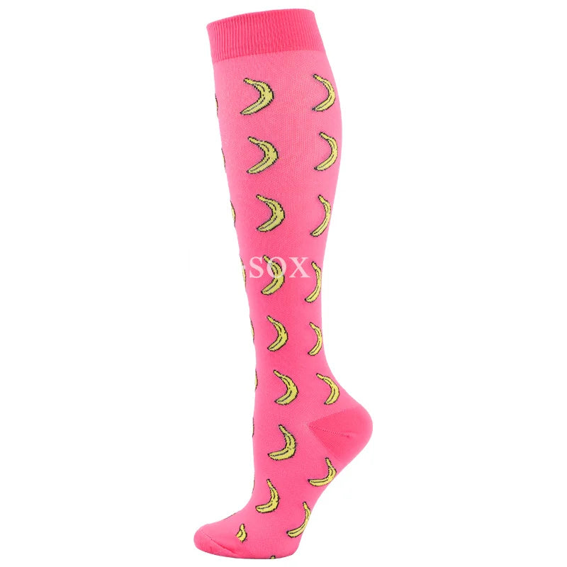 New Compression Socks Fit for Nurse Doctor Varicose Veins Edema Diabetes Travel Flight Hiking Recovery Running Fitness Socks