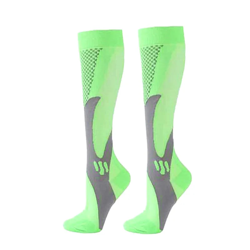 Compression Stockings Blood Circulation Promotion Slimming Compression Socks Anti-Fatigue Comfortable Solid Color Socks