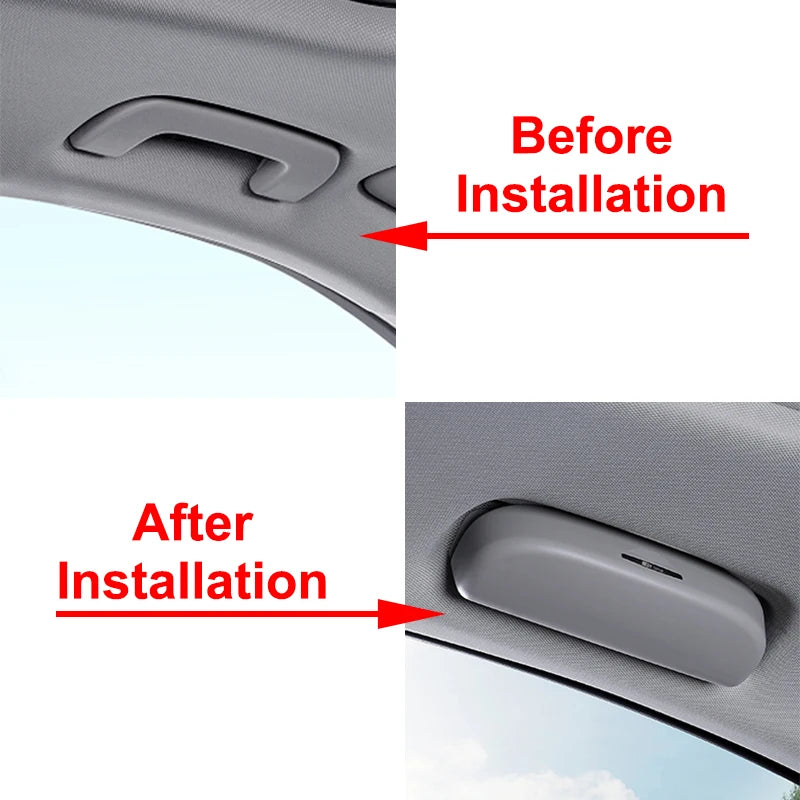 Car Accessories Sunglasses Glasses Case For Audi Q3 F3 Q5 8R Q7 4L 2013-2019 A3 8V A4 B8 B9 2009-2020 Sun Glasse Holder Box