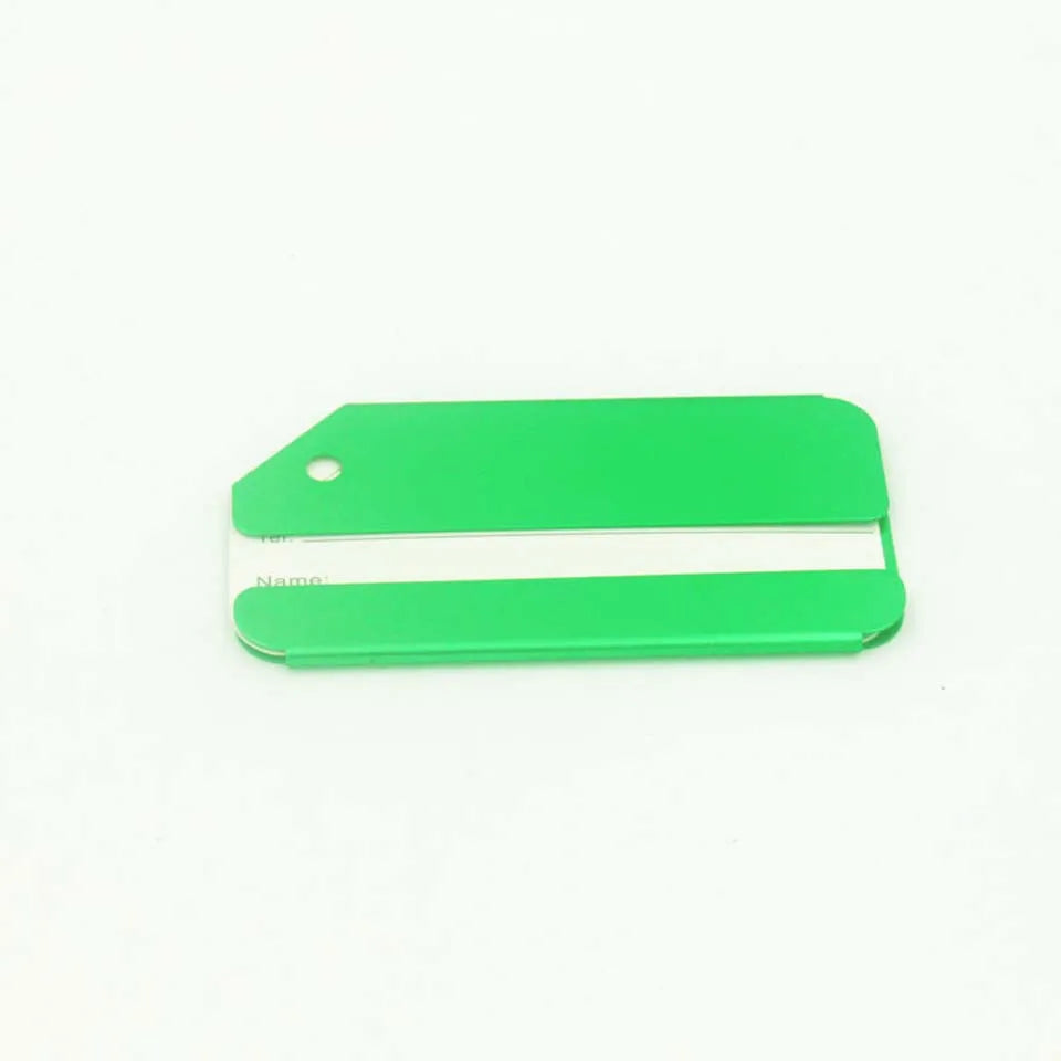 1PC Aluminium Metal Travel Accessories Luggage Baggage Suitcase Backpack Bags Address Tags Name Label Holder for Women Men