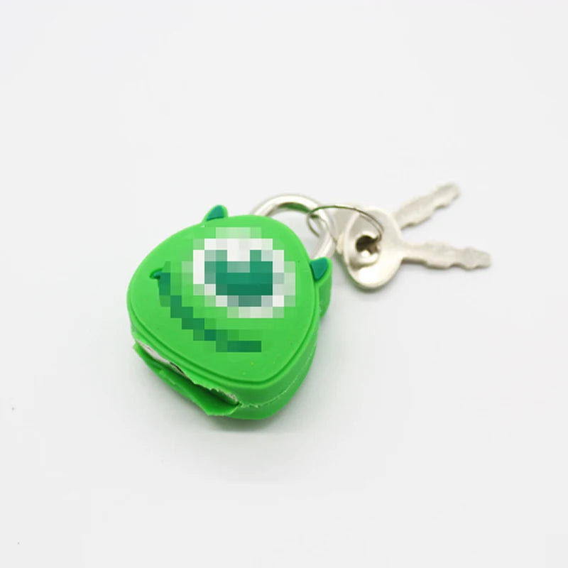 Cartoon Padlocks Lovely Mini Luggage Lock Backpack Zip Padlocks Make-up Box Key Lock Students Diary Lock Children's Small Toys