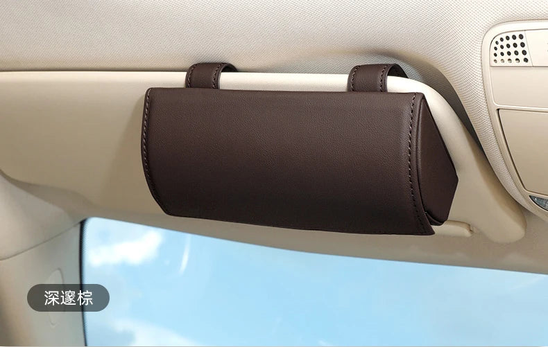 YSY Car Glasses Case Sunglasses Storage Box 4 Colors Auto Interior Accessories Glasses Holder Sun Visor Automobiles 1PCS