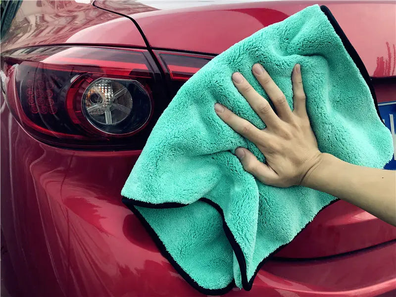 Lucullan 1200GSM Super Soft Premium Microfiber Drying Cltoth Ultra Absorbancy Aqua Deluxe Car Wash Towel