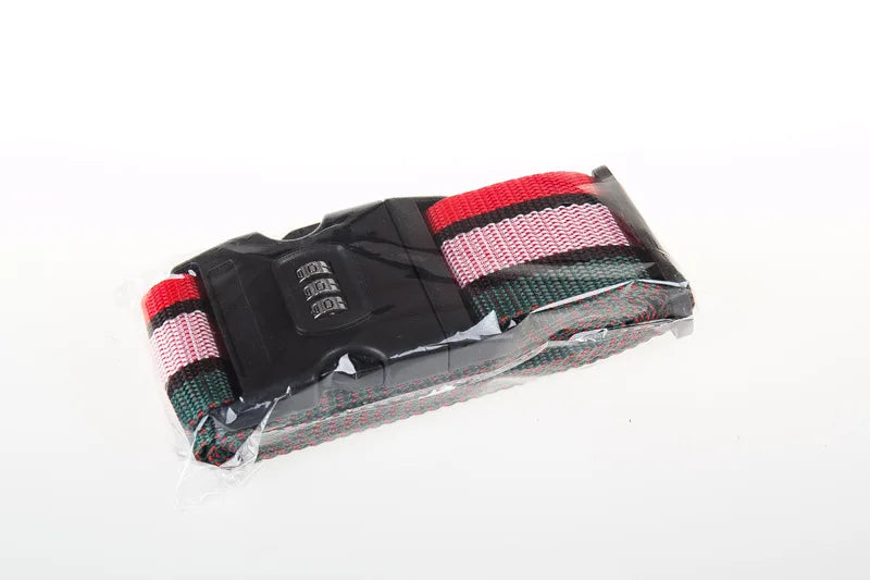 High Quality 2M Rainbow Password Lock Packing Luggage Bag with Luggage Strap 3 Digits Password Lock Buckle Strap Baggage Belts