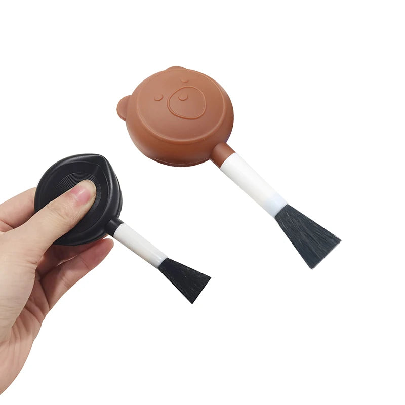1 Pcs 2 In 1 Air Blowing Brush Car Detail Brush Interior Special Brush Camera Computers Keyboards Dust Cleaner Brush DIY