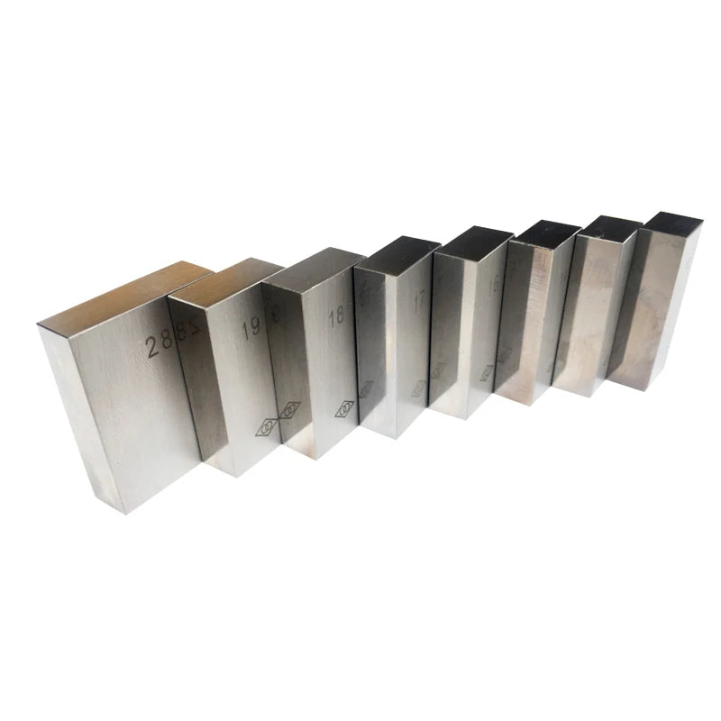 Steel Block Gauge Measure Gage Block Steel Square Gage Block 1mm, 2mm, 3mm, 4mm, 5mm, 6mm, 7mm, 8mm-9mm 100mmSteel Square Gauge