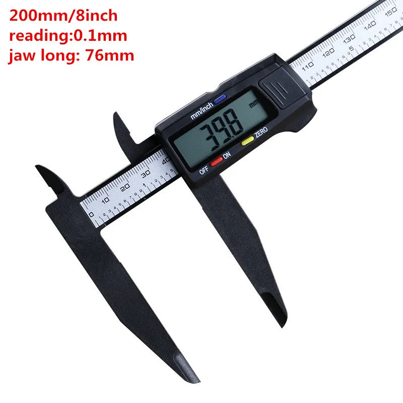 Industrial Level Stainless Steel Digital Caliper 0-100mm 0-150mm 200mm 300mm Electronic Carbon Fiber Caliper Micrometer Gauge
