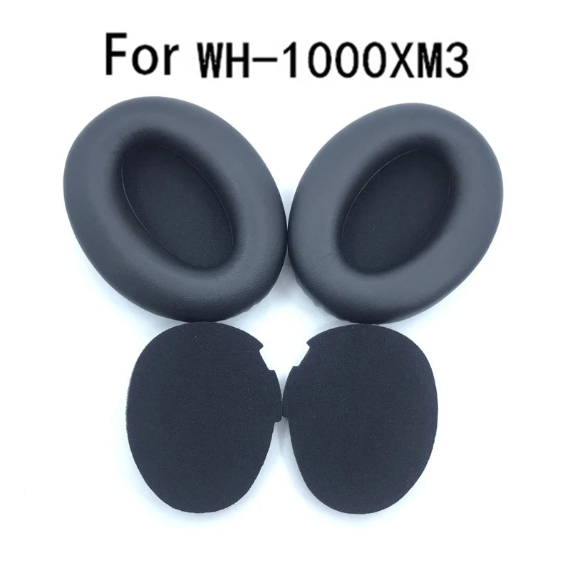 Replacement Ear Pads and Cups with Clip Ring Cushions Pads Kit - for Sony WH1000XM2, MDR-1000X WH1000XM3 Headphones Earpads