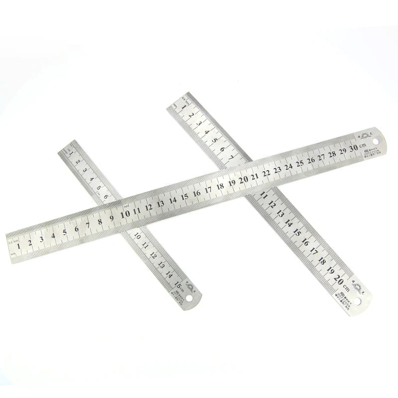 Metal Ruler Stainless Steel Angle Ruler Steel Rule Square Measure Goniometro Level Tool Angle Meter Woodworking Tools 15/20/30mm