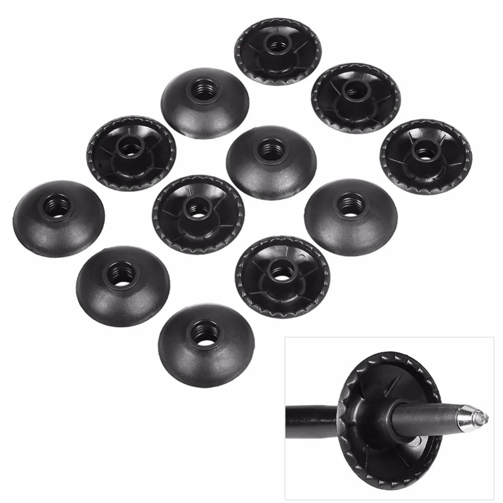 12pcs 54mm Pole Basket Removable Plastic Mud Basket For Poles Walking Sticks Snowshoeing Poles Hiking Poles Accessory