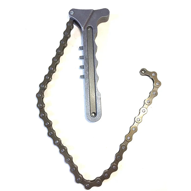 Universal Oil Filter Chain Wrench Remover Tool | Clé à chaîne universelle filtre à huile