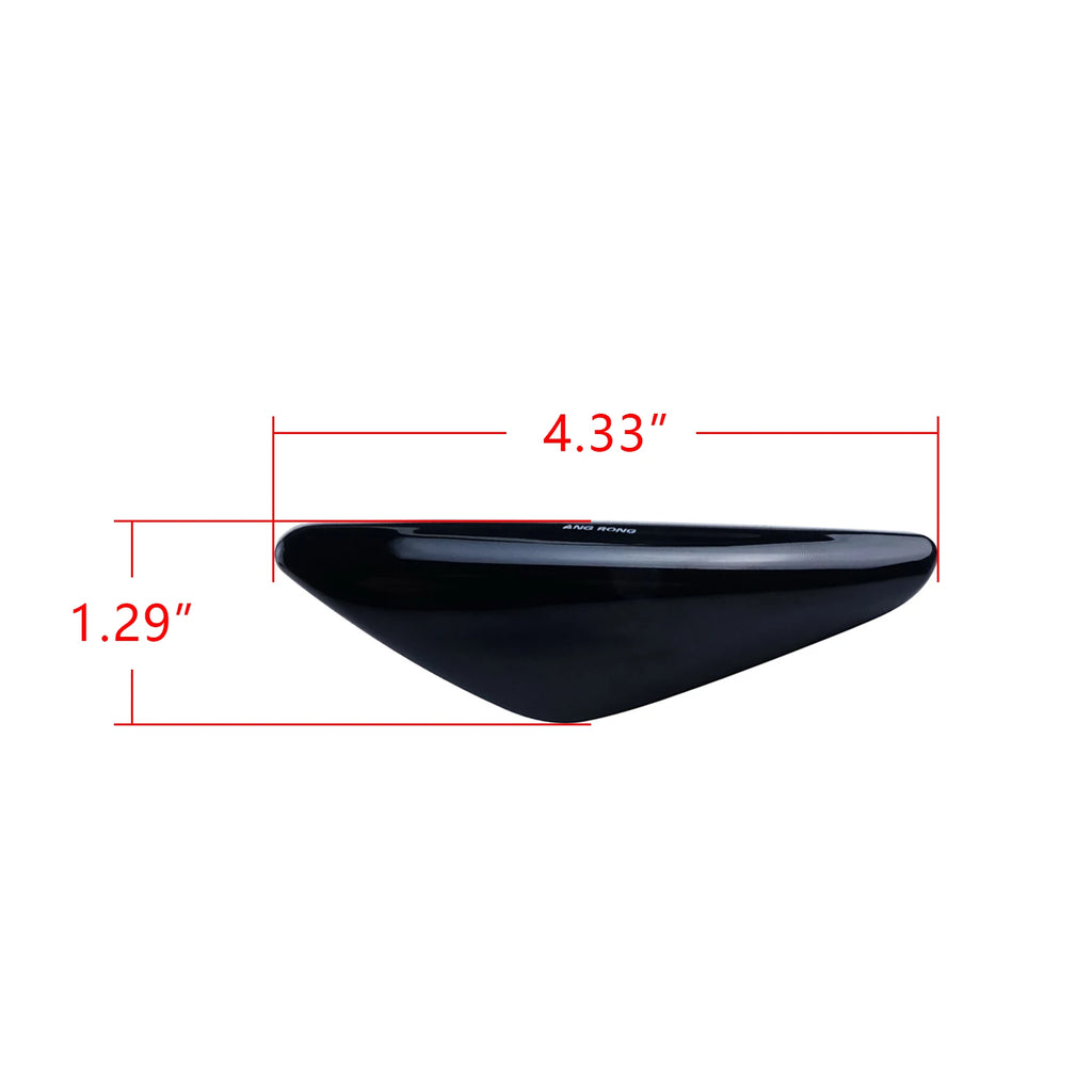 ANGRONG 2x For BMW X5 X3 X6 F25 E70 E72 Dynamic LED Side Marker Repeater Light Canbus