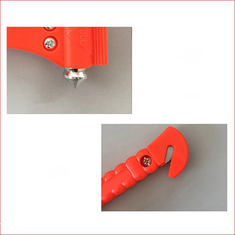 2 In 1 Safety Hammer Lifesaving Emergency Hammer Car Window Breaker Knocking Glass Fire Escape Seat Belt Cutter Car Rescue Tools