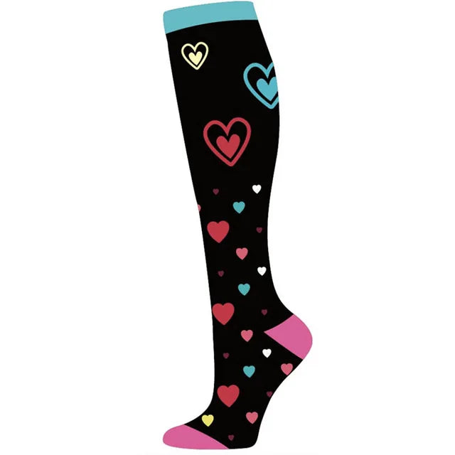 New Compression Socks Fit for Nurse Doctor Varicose Veins Edema Diabetes Travel Flight Hiking Recovery Running Fitness Socks