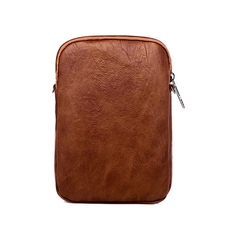 Vintage PU Leather Shoulder Bags For Women Small Crossbody Phone Purse Handbag Pouch Female Wallets Bag