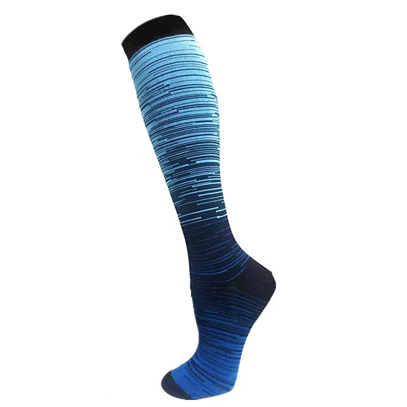 Compression Stockings Blood Circulation Promotion Slimming Compression Socks Anti-Fatigue Comfortable Solid Color Socks