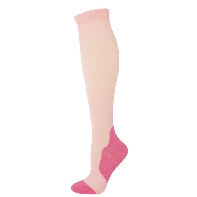 50 Style Antifatigue Unisex Compression Socks Fit for Nurses Flight Travel Medical Varicose Veins Leg Relief Pain Knee Stockings