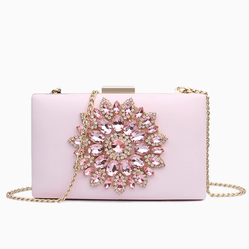 White Women Clutch Bag Wedding Clutch Purse Bridal Evening Crystal Summer Bags for Women 2021 Luxury Small Crossbody Bags