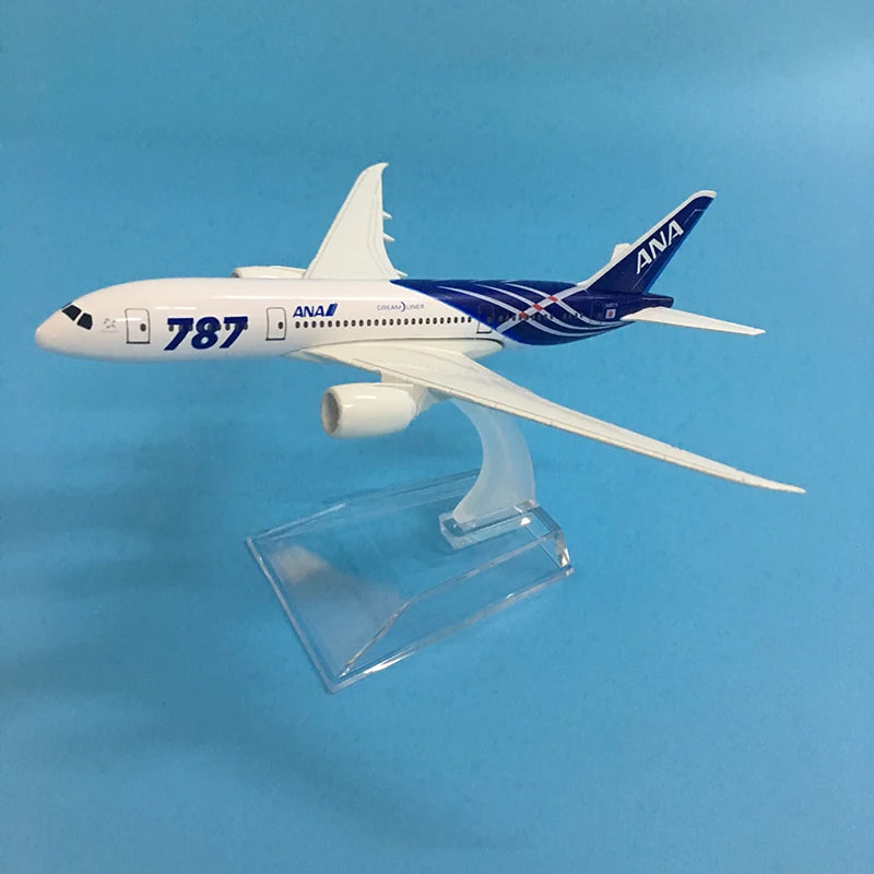 JASON TUTU 16cm JAPAN AIR ANA AIRLINES BOEING 787 Airplane Model Airplane Diecast Metal 1/400 Scale Planes ﻿