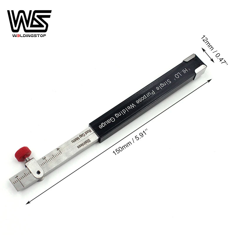 Internal Hi-Lo Welding Gage Small Height Gauge Metric Reading Level Measuring Tools