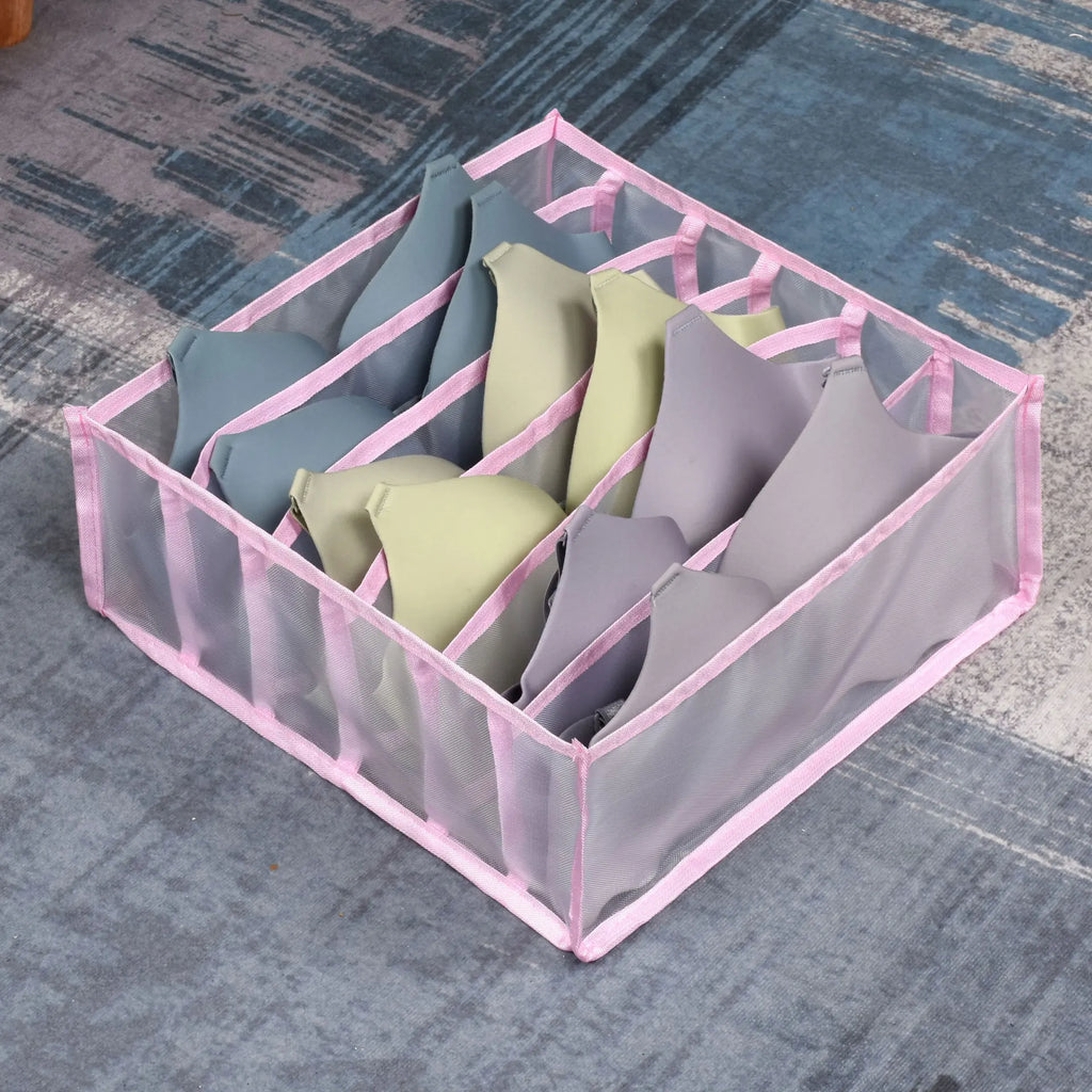 30 Grids Foldable Underwear Drawer Organizers Storage Dividers Closet Organizer Storage Box  for Clothes Bras Scarves Ties Socks