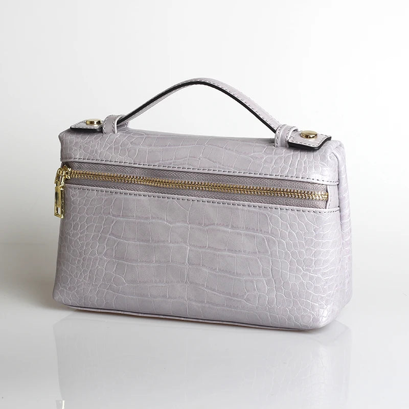 TOPHIIGH Newly Handbag Fashion Portable Make Up Bag For Women Clutch Snake Red Coffee Ladies Hand Bag Purse Ins Hot Selling