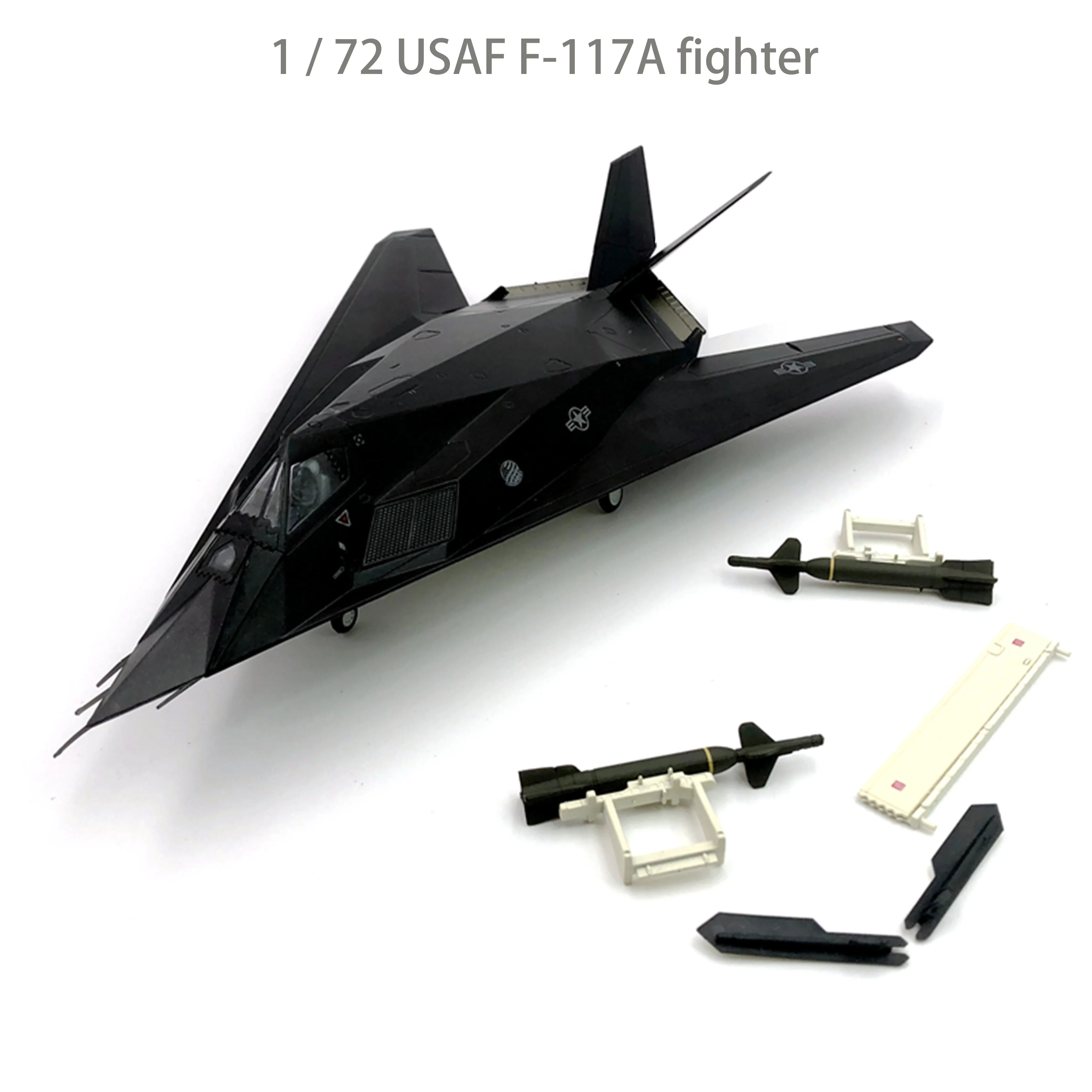 1 / 72 USAF F-117A fighter  Finished alloy aircraft model