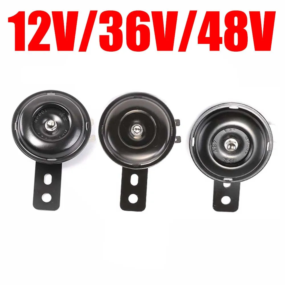 TDPRO 12V/36V/48V Motorcycle Electric Car Horn Replacement Bike Scooter Warn Loud 100db/105db Mopeds Go-Karts Dirt Pocket Bike