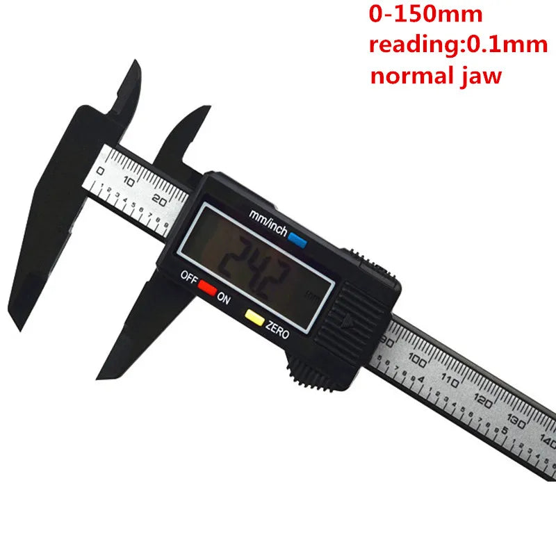 Industrial Level Stainless Steel Digital Caliper 0-100mm 0-150mm 200mm 300mm Electronic Carbon Fiber Caliper Micrometer Gauge