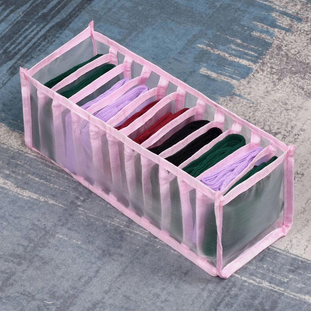 30 Grids Foldable Underwear Drawer Organizers Storage Dividers Closet Organizer Storage Box  for Clothes Bras Scarves Ties Socks