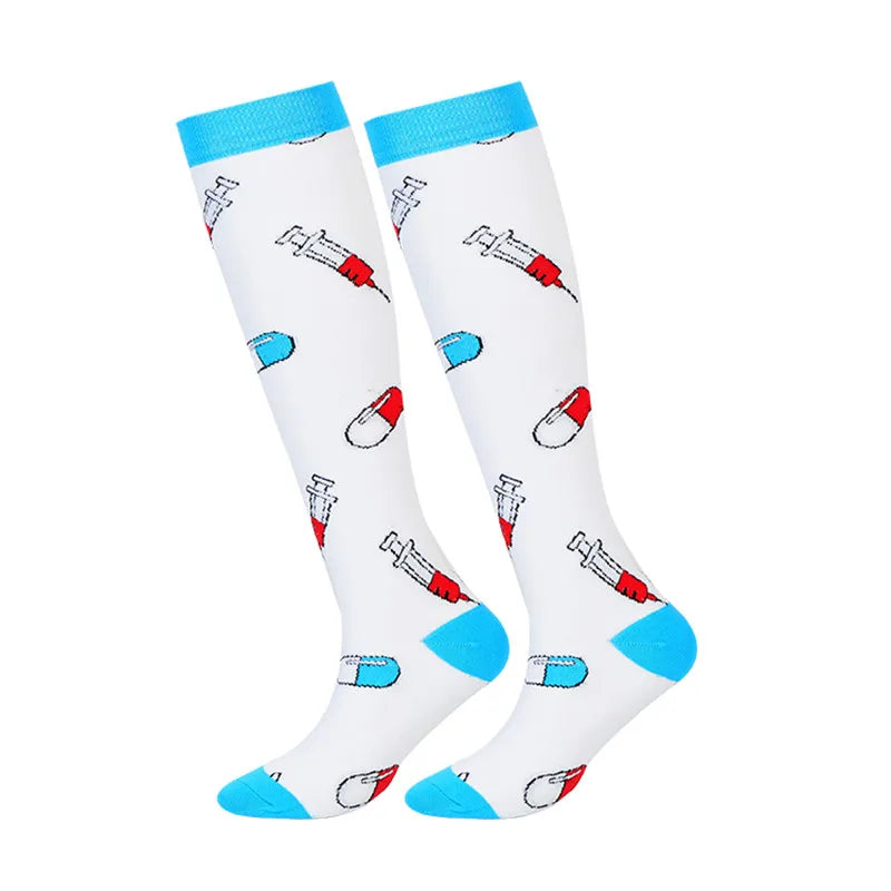 Compression Socks For Women & Men Circulation Compression Socks Knee High Best For Running,Medical,Nurse,Travel,Cycling,Diabetes