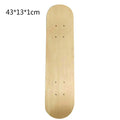 7-9 Layers Maple Skateboard Deck Double Rocker Mini Cruiser Dance Skateboards Natural Maple Wood Skate Board High elasticity