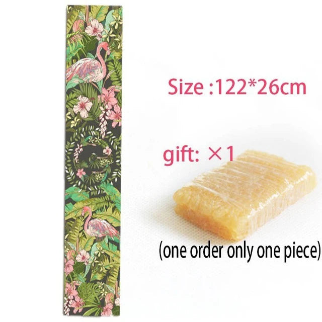 120cm Dancing Longboard Griptapes Long Board Grip Tape Skateboard Griptapes Anti-Slid Sandpaper Colorful Graphic Deck Protective