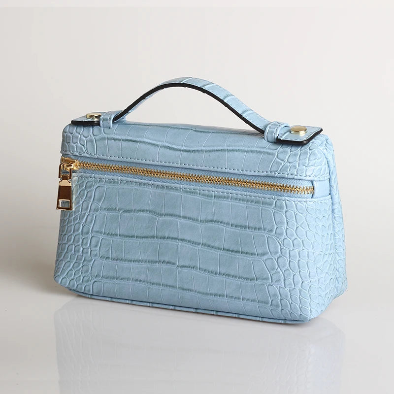 XMESSUN Crocodile Pattern Makeup Bags for Women 2026 Trendy Bag Clutch Bag Luxury High Quality Handbag Designer Handbag Purse