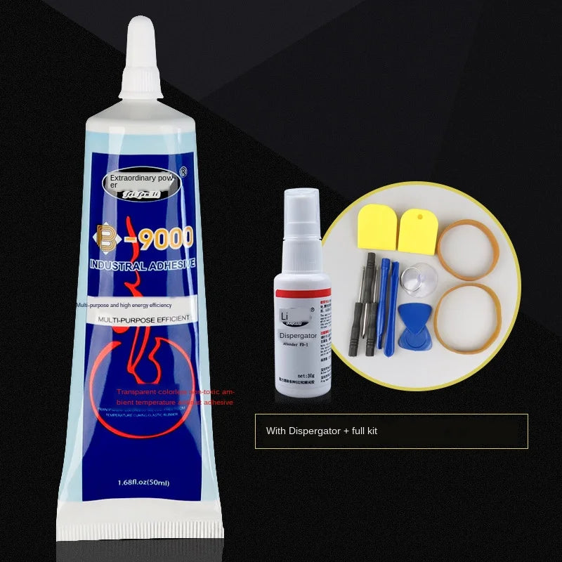 B-9000 Phone Glue 50ml Mobile Phone Screen Repair Glue Adhesive Cell Phone Screen Glue Special Strong Maintenance Glue