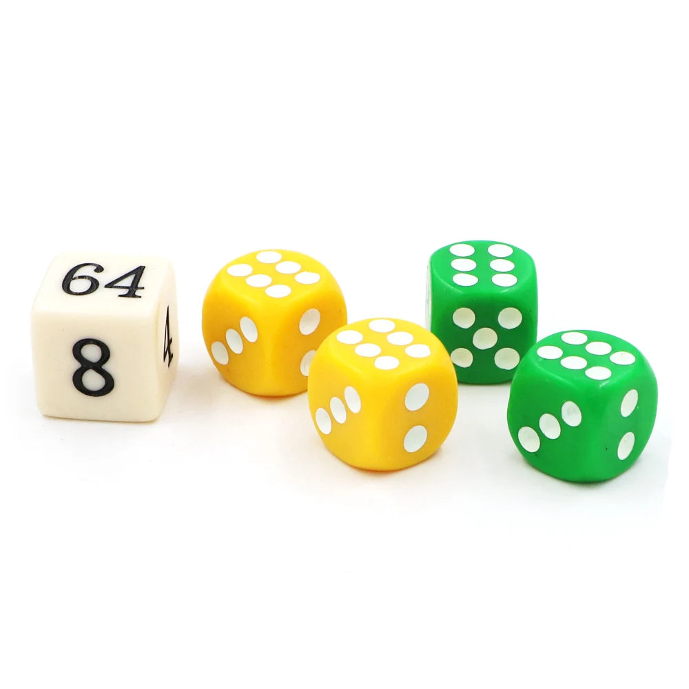 High quality 14mm New Acrylic Colorful Backgammon Dice Set Game Dice