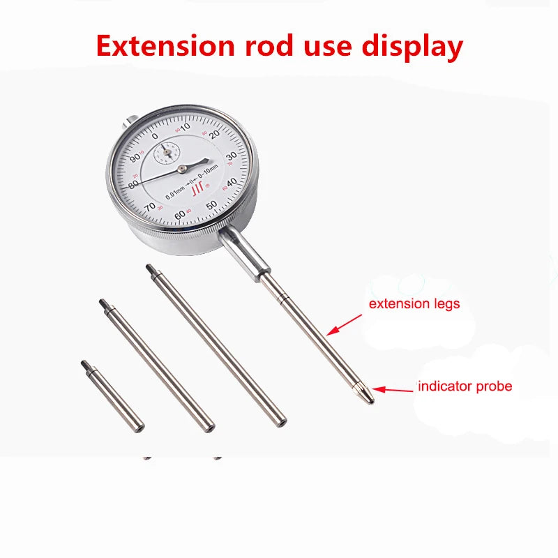 Stainless Steels Extension Legs for Indicator Extension Stem Rods For Dial Indicators Probe Connecting Rod HSS M2.5*10mm-100