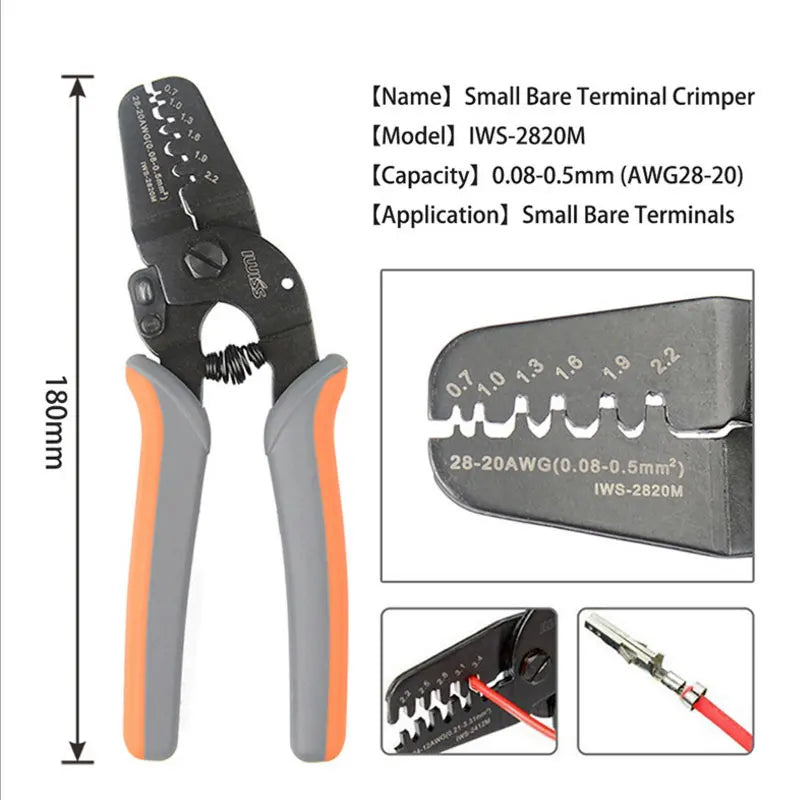 Crimping Tool Pliers JST XH-2.54 Crimping pliers for JST 2.54 2510 Connectors With Connector plug + needle +socket Header