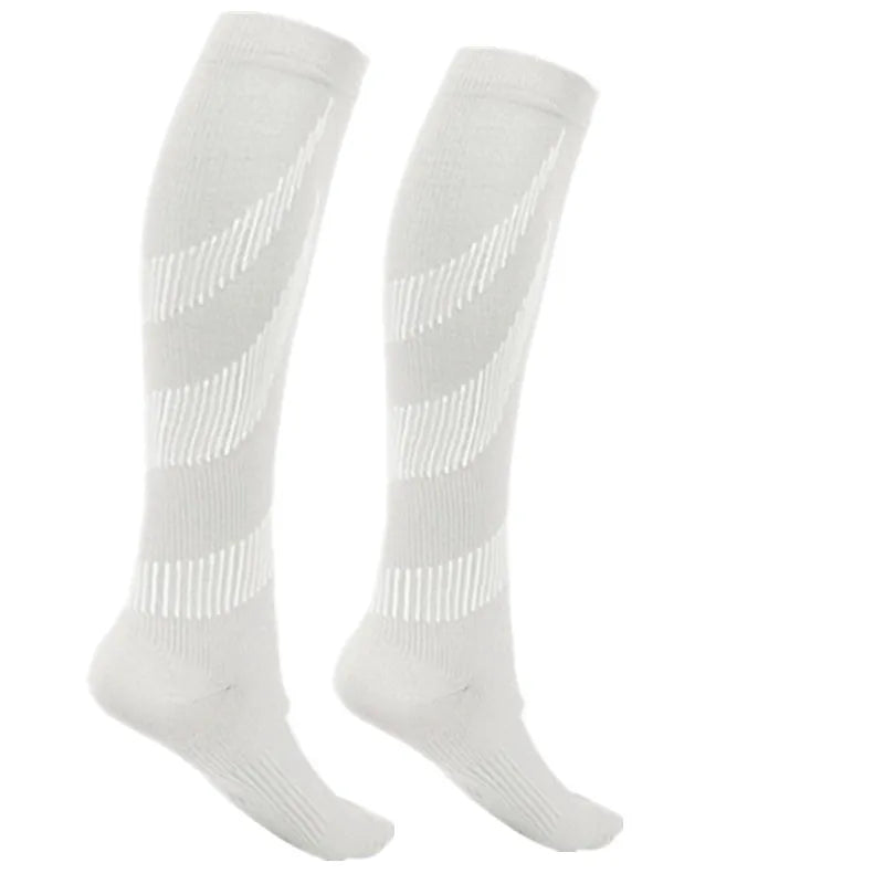 Compression Stockings Blood Circulation Promotion Slimming Compression Socks Anti-Fatigue Comfortable Solid Color Socks