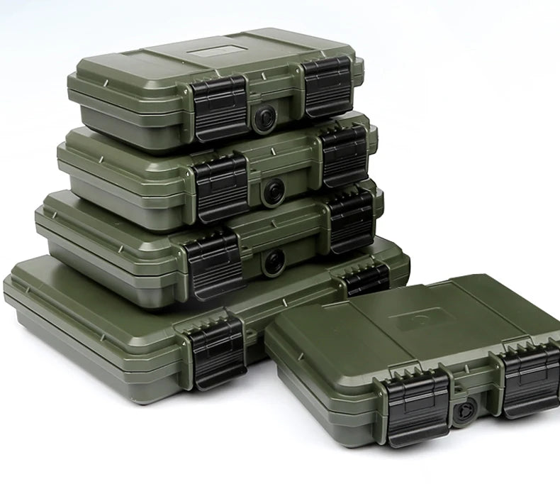 Toolbox Shockproof  Waterproof Sealed Safety Case  Airtight Tool Box Instrument Lockable Dry with Pre-Cut Foam