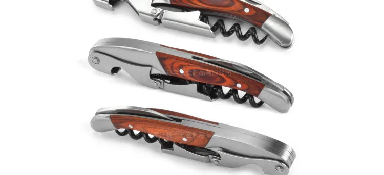 Wine Corkscrew Bottle Opener Inlay Wood in Bar Accesories Kitchen Tools Home Bar Opener Cork Taps