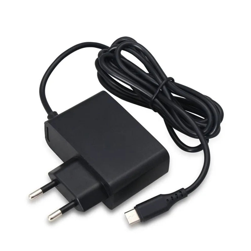 EU US Plug Home Travel Wall Power Supply USB Type C AC Charging Adapter Cable Fast Charger for Nintend Switch NS Lite Console