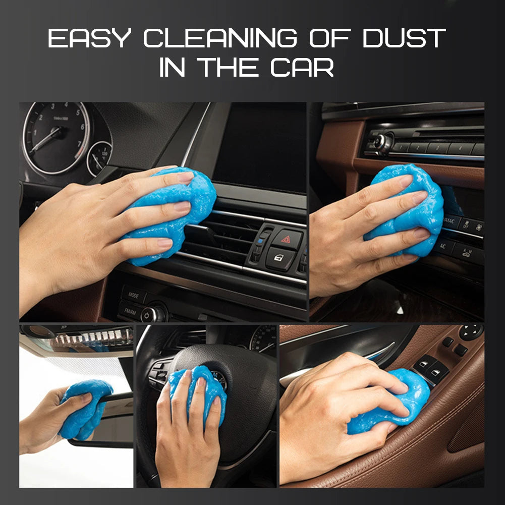 Car Cleaning Gel Air Vent Outlet Cleaning Dashboard Laptop Magic Cleaning Tool Mud Remover Car Gap Dust Dirt Cleaner Maintenance