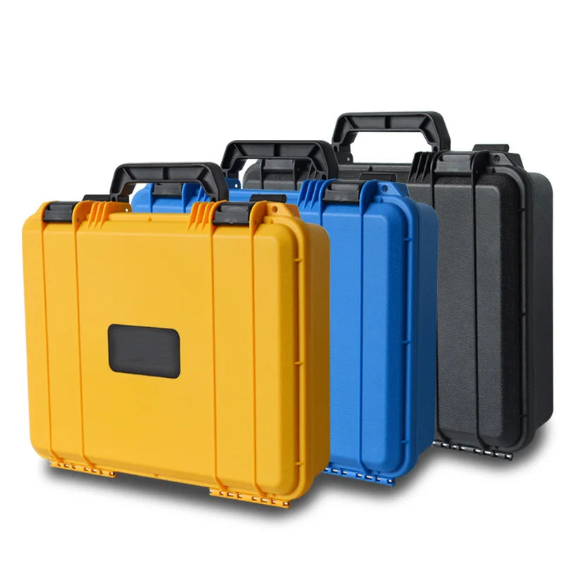 Portable Plastic Tool Box Impact resistance Carry Case Bag Tool Kit Hardware ToolBox W/Sponge Organizer Storage Box 35x27x9.5CM