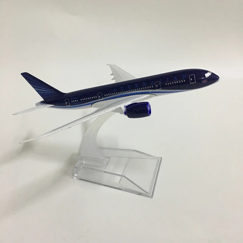 JASON TUTU 16cm Azerbaijan Boeing 787 Model Airplane Diecast Metal 1/400 Scale Plane