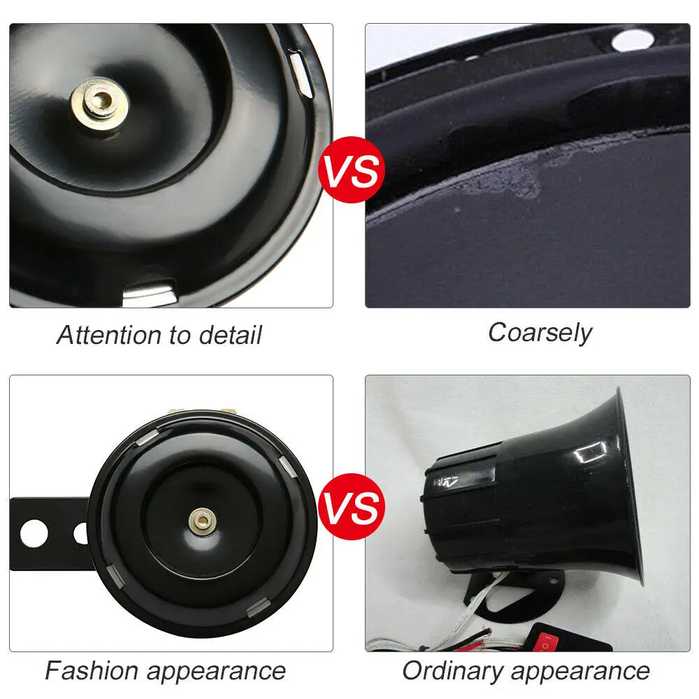 DC 12V Loud Snail Universal Electric Horn 110 dB For Car Truck Auto