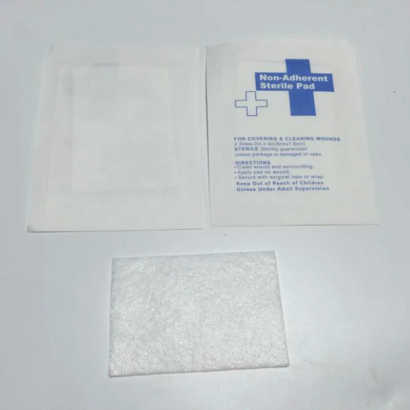 HOT 50pcs/lot Gauze Pad 100% Cotton first aid Kit Waterproof Wound Dressing Sterile Medical Gauze Pad Home Wound Care Supplies