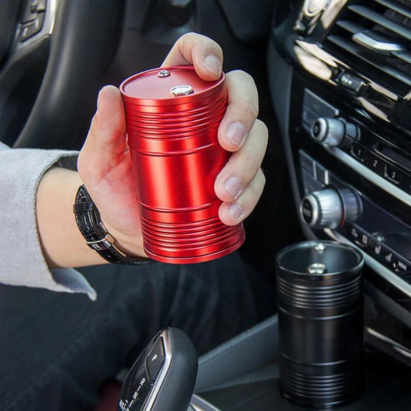 2019Hot Creative Metal Car Ashtrays Alloy With Lid Rotating Holder Cigarette Smoke Cup Portable Auto Car Smokers Cup Accessories