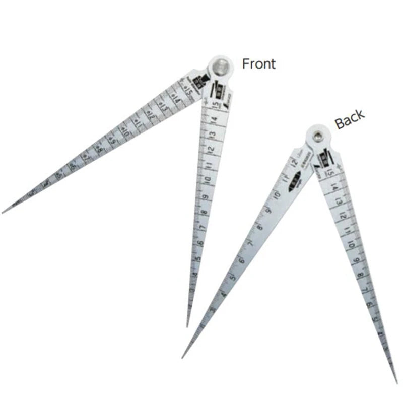 SHINWA Penguin Taper Gauge Hole Ruler Wedge Feeler Inner Diameter Gap Dimension Measuring Tool 62600-62620 1PCS